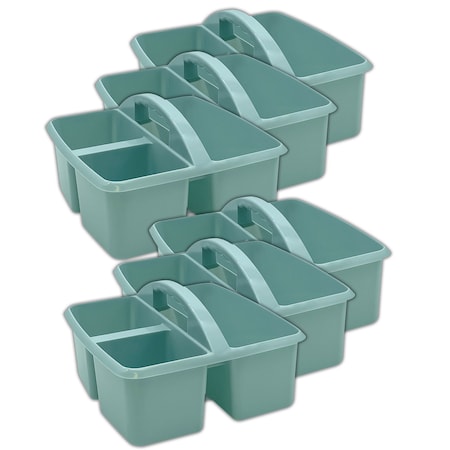Teacher Created Resources Plastic Storage Caddy, Calming Blue, 6PK 20953